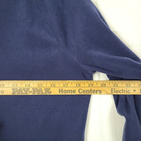 Tek Gear Womens Blue Turtle Neck Long Sleeve Fleece Pullover Sweater Size Small - Picture 7 of 7